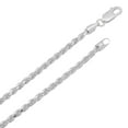thumbnail image 5 of 3.2mm .925 Sterling Silver Diamond-Cut Twisted Rope Chain Necklace + Bracelet Set, 20" (Necklace) + 8" (Bracelet), 5 of 7