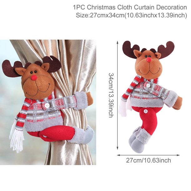 Hebilla de cortina de Papá Noel de Navidad 2021 Decoración navideña para el hogar Adornos navideños Navidad Natal Navidad 2021 Feliz año nuevo