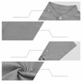 thumbnail image 7 of Men's Linen Shirts Short Sleeve Casual Summer Beach Button Down Shirt for Men Size 3XL Gray, 7 of 7