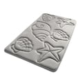 thumbnail image 5 of Dtchengua Coastal Beach Bath Mats for Bathroom Decor, Seashells Starfish Absorbent Bath Rug Non-Slip Floor Rug Carpets for Kitchen Bathroom Laundry Bedroom Living Room, 5 of 8