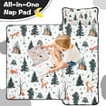 thumbnail image 4 of Multicolor Christmas Forest Pattern Toddler Nap Mats for Kids Preschool,50"x20" Sleeping Mat Bag or Kids,Toddler Sleeping Bag,Toddler Nap Mat or Daycare, 4 of 6