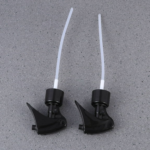 Luxshiny Heavy Duty Black Trigger Spray Nozzles Compatible with Reusable Glass Spray Bottles
