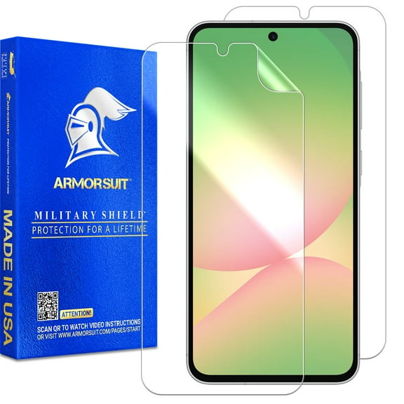 ArmorSuit 2 Pack for Samsung Galaxy A56 5G Screen Protector Case Friendly MilitaryShield HD Clear Film - Made in USA