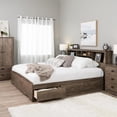 thumbnail image 5 of King Mate's Platform Storage Bed with 6 Drawers, Drifted Gray, 5 of 11