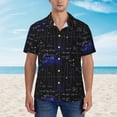 thumbnail image 4 of Haiem Mathematica Science Printed Hawaiian Shirt for Men - Men’s Casual Beach Summer Shirts - Stretch Fabric with Modern Fit-Large, 4 of 9
