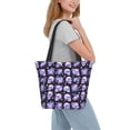 thumbnail image 2 of Pofeuu flower Skull rose Print Women Fashion Shoulder Handbags Top Handle Satchel Bags Tote Shoulder Shopping Bag Stylish Canvas Tote Bag, 2 of 6