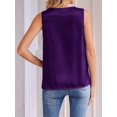 thumbnail image 4 of Women'S Silk Satin Tank Tops V Neck Casual Camisoles Sleeveless Business Work Blouses Dressy Summer Shirts XXL, 4 of 8