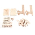 thumbnail image 2 of Oubit Wooden Hearts,Guest Book Heart Shape Guest Book Wedding Reception Guest Book Exquisite Design, 2 of 9
