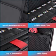 Nintendo Switch Case, Nintendo Switch Accessories Kit Include Switch Tempered Glass Screen Protector+TPU & PC Slim Protective Case Cover -Black