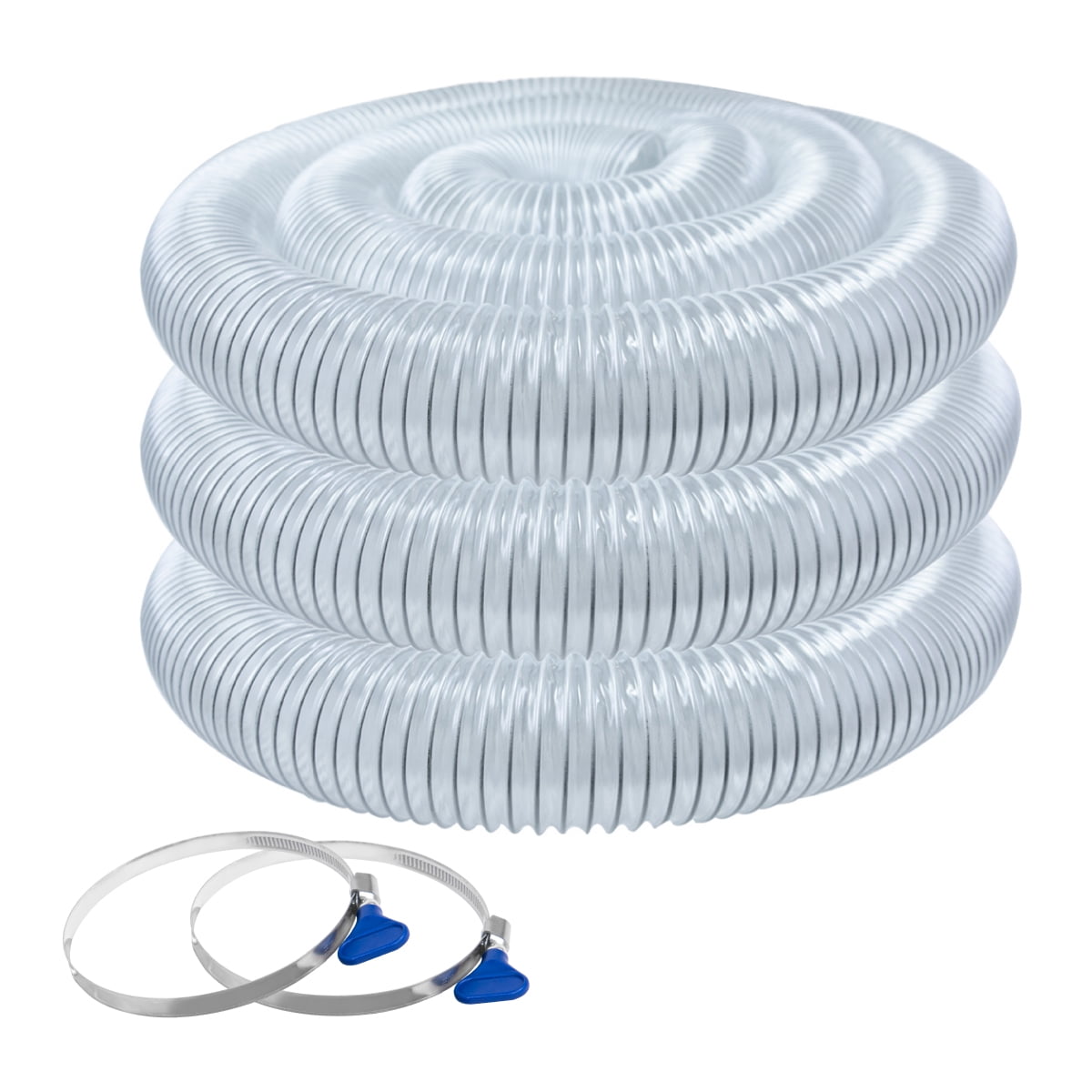 POWERTEC 70243 Heavy Duty 21/2Inch x 20Foot Flexible PVC Dust
