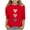 Red#2, variant on SERTG Girls Valentine Heart Print 3/4 Sleeve Pullover Top Big Kids Everyday Wear Festival Party Comfortable Shirt(Pink,5-6 Years)