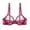 Wine Red, variant on Sexy Lace Bra See Through Breathable Soft Underwear for Women