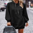 thumbnail image 2 of Solid Color Hoodies for Women  Quilted Sweatshirts for Fall Fashion, 2 of 6