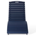 thumbnail image 2 of WestinTrends Outdoor HDPE In-Pool Patio Chaise Lounge Chair With Wheels, Navy Blue, 2 of 13
