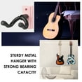 thumbnail image 2 of Guitar Wall Mount Hanger Hook Guitar Wall Hook Hanger Solid Sturdy Black Metal Holder Hanger Multifunction Hanger for All Size Acoustic Electric Bass Guitars, 2 of 9