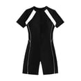 thumbnail image 4 of asddcavvf Bikini Ensembles pour Femmes Mode Féminine Maillot de Bain à Manches Courtes à Fermeture Éclair Colorée, 4 of 4