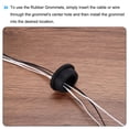 thumbnail image 5 of Unique Bargains Black Rubber Grommet 1.48 Inch OD 1 Inch ID, 2Pcs Seal Protection Cable Grommets Flexible Cable Pipe, 5 of 5