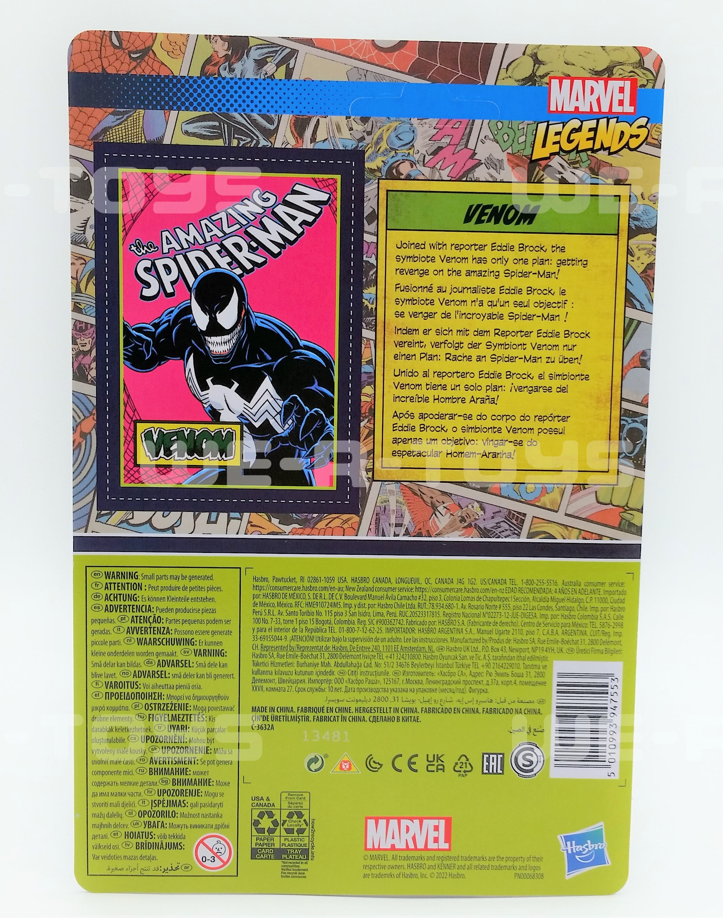 Marvel Legends Series Retro 375 Collection Venom Action Figure