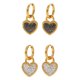 thumbnail image 3 of Sonducket 1 par de pendientes de aro de corazón, pendientes colgantes de circón brillante, forma de bloqueo, gancho para la oreja, joyería, Ropa, zapatos y accesorios Miscelánea Negro, 3 of 6