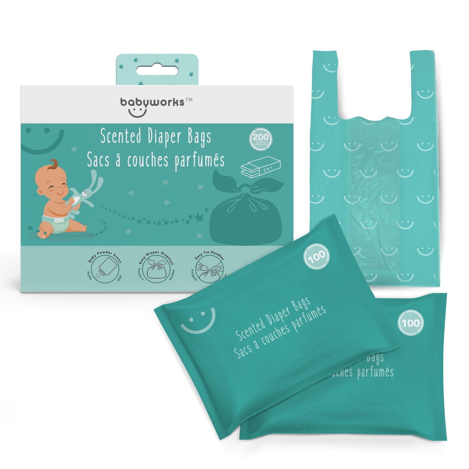 Baby Works™ Disposable Scented Diaper Bags Value