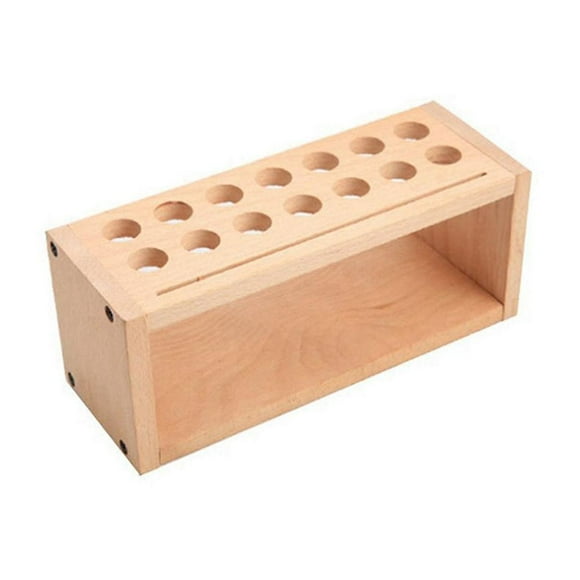 Tool Rack DIY Leather Tool Rack Leather Art Printing Wax Line Storage Box Solid Wood Tool Storage B