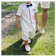 thumbnail image 6 of Odema Toddler Boys Soft Split Leather Slip-On Loafer Boat Dress Shoes, 6 of 7