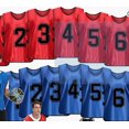 thumbnail image 4 of Chaleco de entrenamiento de fútbol de ropa antipartidos, camiseta publicitaria promocional con número de grupo de expansión de equipo, chaleco de actividad de formación de equipos, 4 of 5