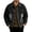 Black, variant on Men Vintage Washed Tie-Dyed Denim Jacket, Lapel Collar Button Down Jean Coat, Spring Fall Loose Fit Retro Casual Outerwear Light Blue XL(XL)