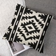 thumbnail image 7 of BANET  Throw Pillow Case Black and White Square Cushion Cover Standard Pillowcase for Men Women Kids Home Decorative Sofa Armchair Bedroom Livingroom Pillow Cases Set of 2 20x20in, 7 of 7