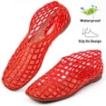 thumbnail image 5 of Ecetana Women's Jelly Sandals Mesh Flats Breathable Clear Hollow Jelly Shoes for Women, 5 of 7