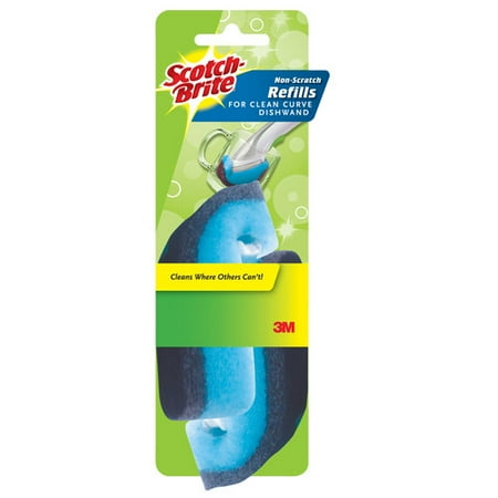 Scotch-Brite Clean Curve Dishwand Non-Scratch Refills, 2 ct