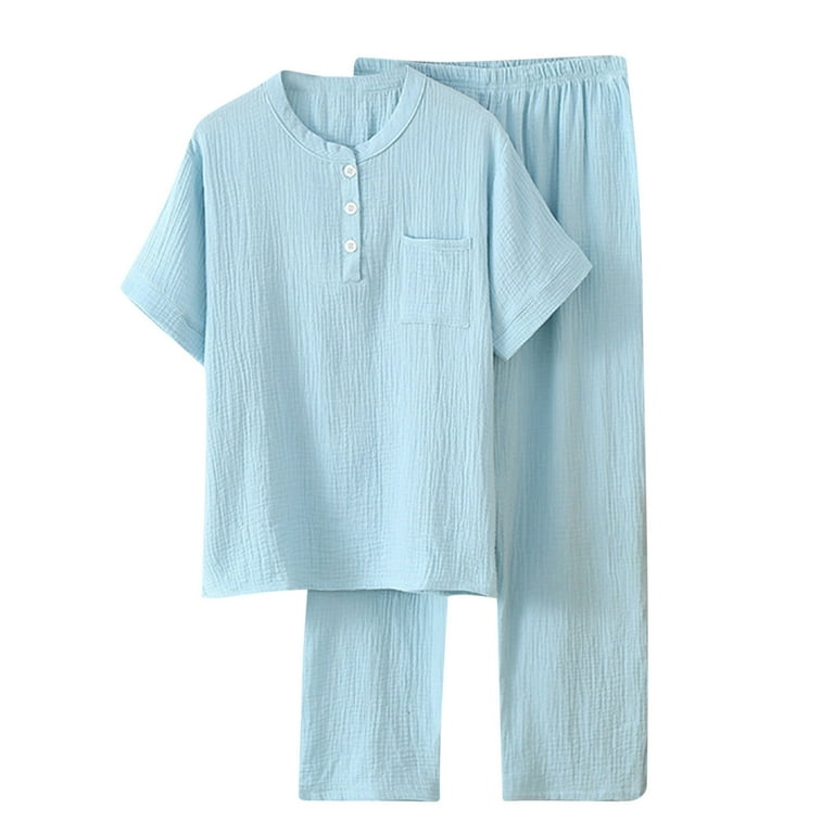 ★SPAO★ COMFORT Seersucker Short Sleeve Pajamas SPLOF37A10 Zunfeo 2 Piece Women Pajama Set Comfort Seersucker Short
