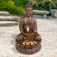 thumbnail image 6 of Alpine Corporation Outdoor Meditating Buddha Fountain, 6 of 14