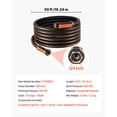 thumbnail image 5 of VEVOR Garden Hose, 50 ft 5/8" Heavy Duty 4-Layer Rubber Water Hose, 150PSI Working & 600PSI Burst, Flexible & Non-kink Outdoor Waterhose with 3/4" Fitting, Lightweight Hoses for Gardening Cleaning, 5 of 10