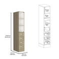 thumbnail image 5 of Depot E-Shop DE-TRB7964 Magna Linen Cabinet, Light Pine & White, 5 of 6