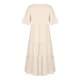 thumbnail image 5 of Vestido largo de manga corta con cuello redondo de color sólido de lino y algodón de verano informal para mujer Pompotops ghjkhdj11479, 5 of 9