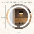 thumbnail image 4 of ESPEJO REDONDO CON LUZ LED DE 60CM, MARCA GRAVITA, 4 of 7