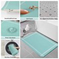 thumbnail image 6 of Pure Light Cyan Bath Mat 3 Piece Bathroom Rug Set, Simple Solid Color Non Slip Bath Rug Contour Mat and Toilet Lid Cover, Absorbent Shower Mats Soft Bath Rugs and Mats Sets, 6 of 8