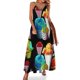 thumbnail image 1 of Vestido sin mangas con forma de cono de nieve Vestido largo para mujer Vestidos de verano Vestido de lujo, 1 of 7