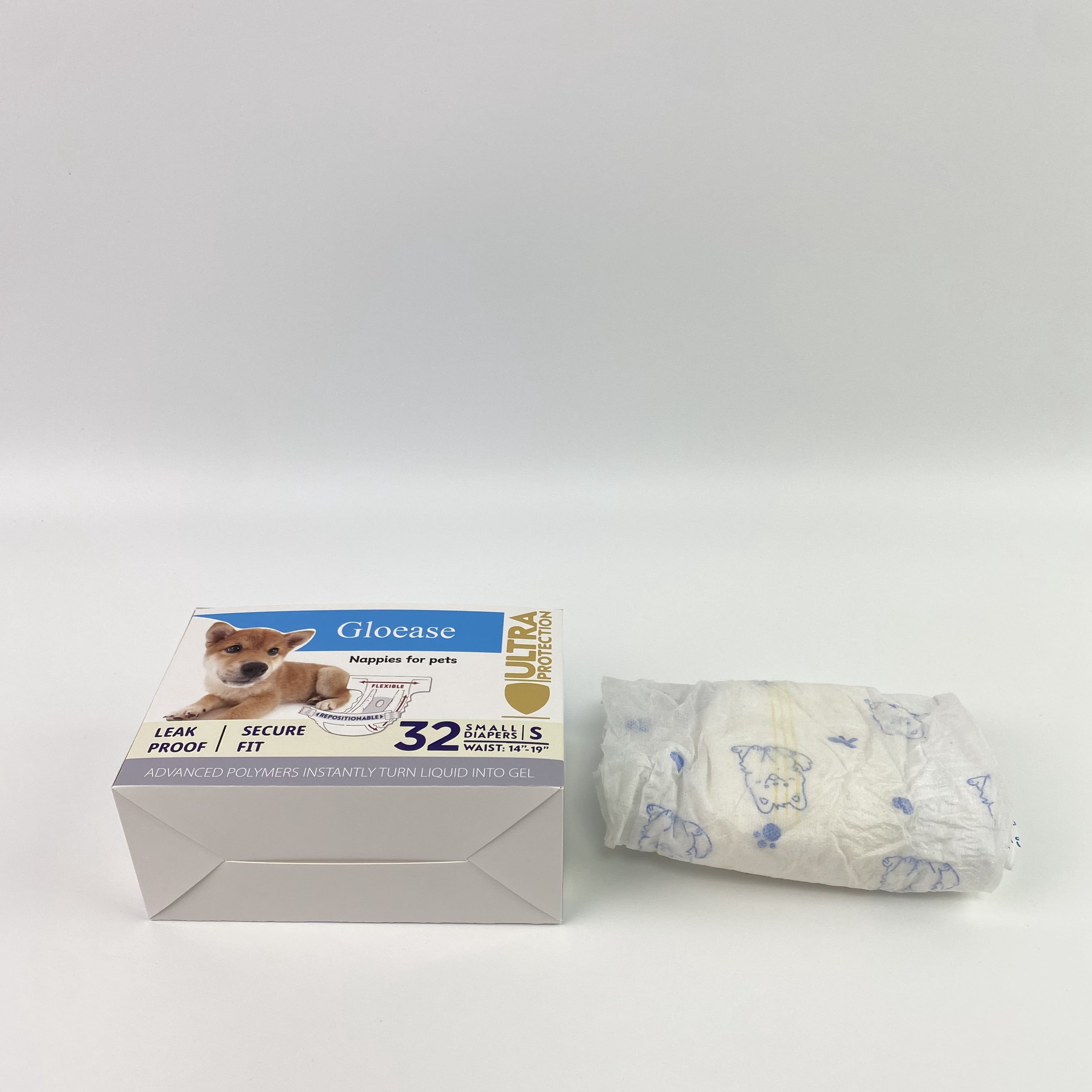 Gloease Nappies for pets,Dog Diaper Liners Super Soft and Absorbent Dog Diaper Booster Pads for Male Dog Belly Bands or Female Dog Diapers