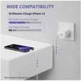 thumbnail image 2 of Power Delivery Charger Compatible with iPhone 16, Safe & Reliable 20W Fast USB C Cube Wall Charging Adapter Compatible with iPad Pro, Broad Compatibility with iPhone Series, 2 of 5