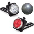 thumbnail image 2 of Luces para bicicleta 2 uds, luz para bicicleta recargable por USB, faro delantero superbrillante, luz LED para bicicleta, luz trasera para bicicleta, juego de luces delanteras Adepaton LL-0237, 2 of 7