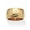 14k Gold-Plated, variant on Yellow Gold-Plated or Silvertone Hammered-Style Ring Band