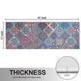 thumbnail image 5 of Kitchen Rugs Sets Of 2,Red Floral Square Pattern Anti Fatigue Kitchen Mat Rugs Non Slip Washable,Decorative Kitchen Floor Mats for Kitchen,Sink,Laundry,17"X47", 5 of 5