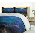 thumbnail image 5 of Ambesonne Galaxy Duvet Cover Set, Space from Home View, 2-Calking, Purple Blue Brown, 5 of 7