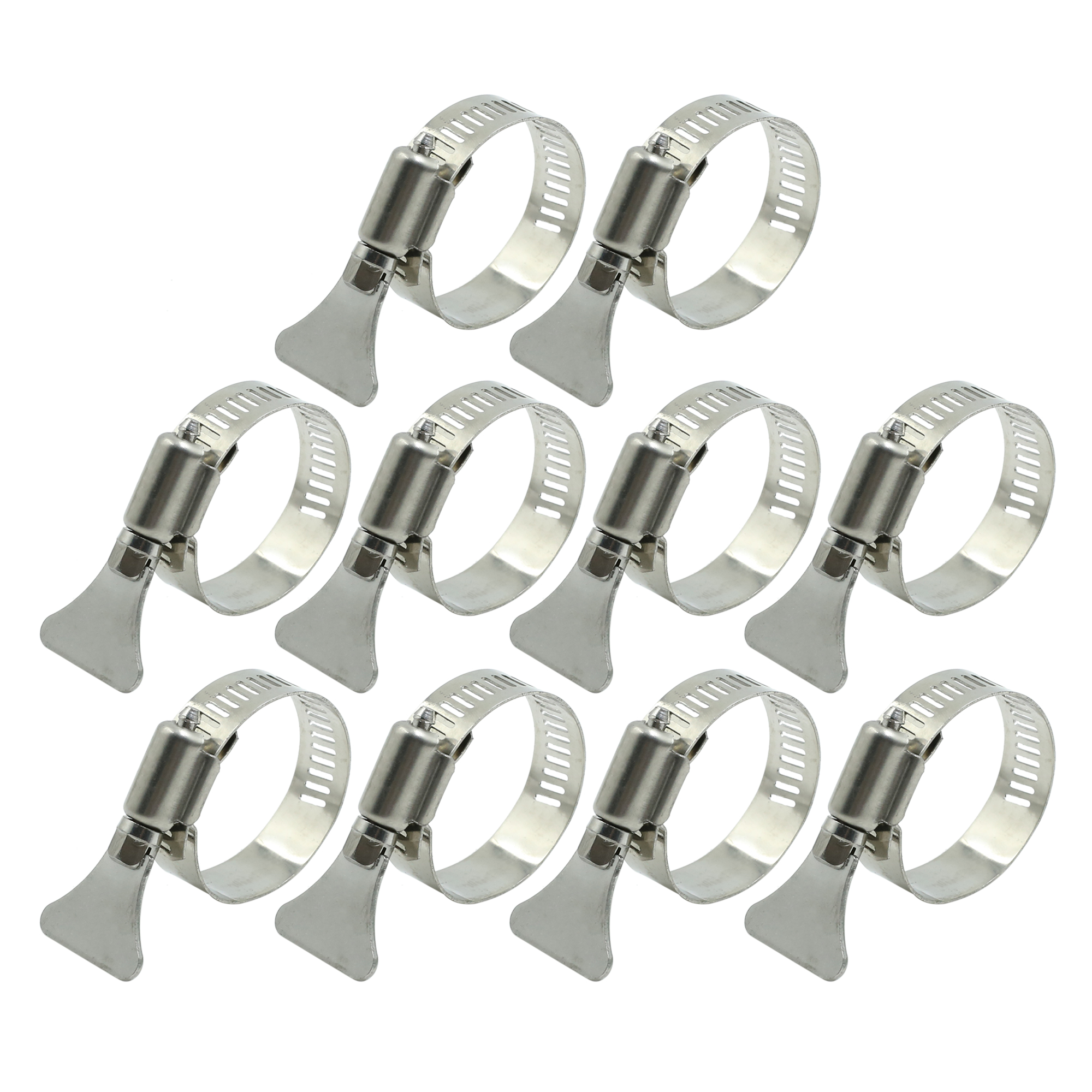 10pcs Fuel Line Clamp Water Pipe Spring Clip Air Tube Adjustable