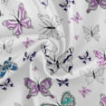 thumbnail image 2 of Coolnut 60" Butterfly Round Tablecloth, Waterproof Spillproof Polyester Fabric Table Cover with Zipper Umbrella Hole for Outdoor Patio Garden Dining Party, 2 of 7