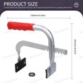 thumbnail image 2 of 1Pc 9" Auto Battery Carrier Lifter with Secure Battery Handle and Rubber Pads, Adjustable from 5" to 7" Heavy Duty Side Lift Battery Carrier Lifter for Safely Grab, Lift, and Carry Batteries, 2 of 5