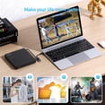 thumbnail image 4 of ORIGBELIE Unidad de DVD Externa, Unidad de CD USB 3.0 Tipo C CD/DVD ROM +/-RW Adaptador con Puerto USB Grabadora de DVD para computadora portátil PC de Escritorio, Unidad de Disco óptico Reproductor d, 4 of 5