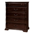thumbnail image 3 of Furniture of America Nielene Transitional 5-Drawer Chest, Cherry, 3 of 5
